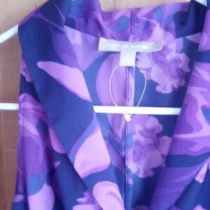 Banana Republic Purple and Pink Floral Top